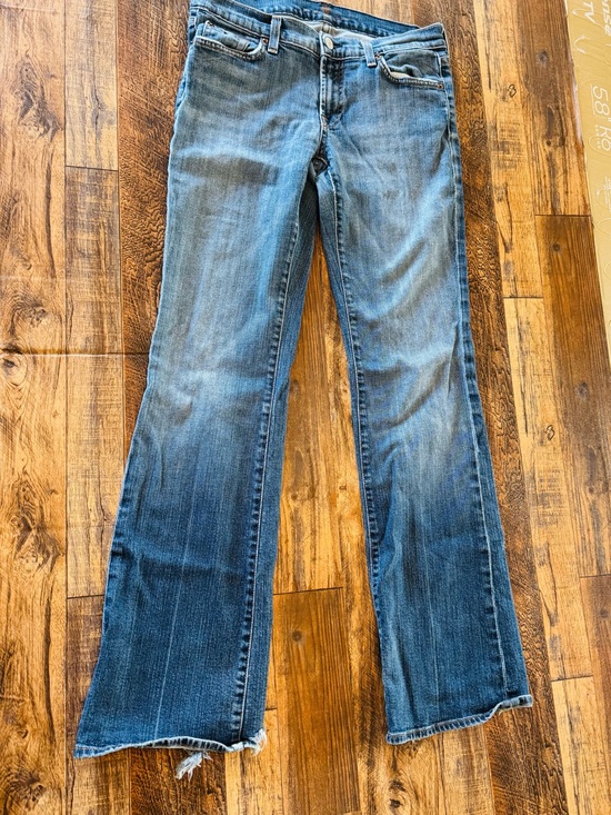 7 For All Mankind Denim - 7 For All Mankind Women’s Jeans Medium Wash Straight Wide Leg Size 30
